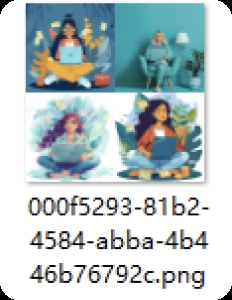 a sample output picture corresponding to the sample JSON file